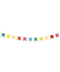 Rainbow Bunting Card Garland