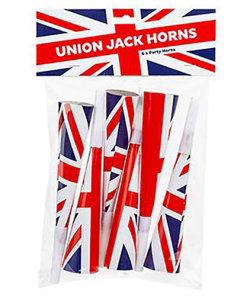 Union Jack Party Horn Blowers