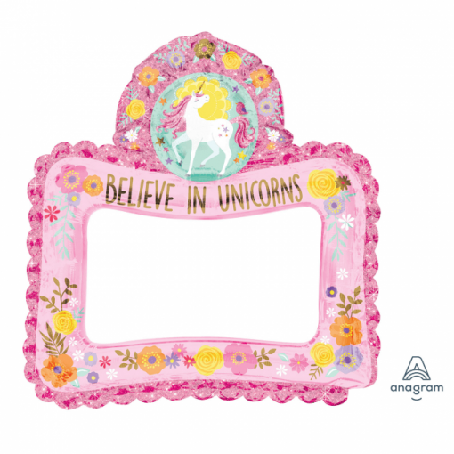 Magical Unicorn Inflatable Foil Selfie Frame