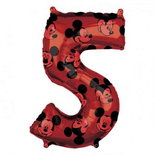 Mickey Mouse Number 5 Balloon