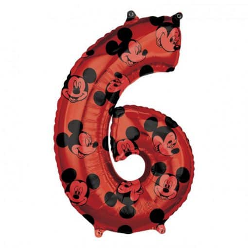 Mickey Mouse Number 6 Balloon