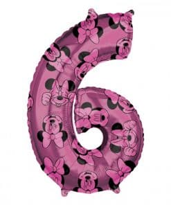 Minnie Mouse Number 6 Balloon