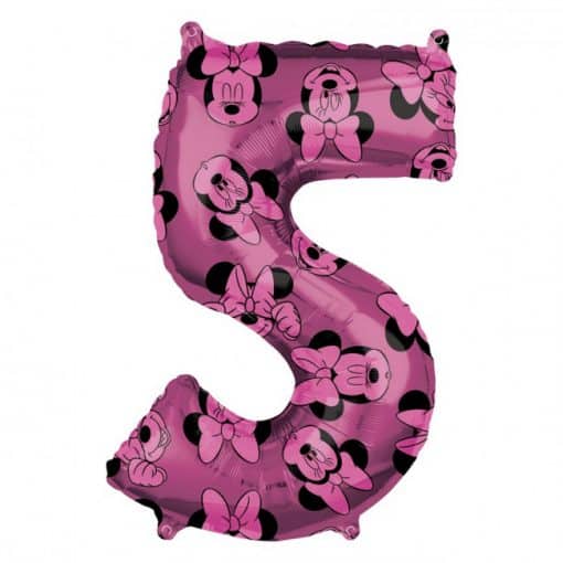 Minnie Mouse Number 5 Balloon