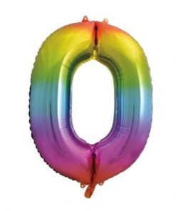 Number Age 0 Giant Rainbow Balloon