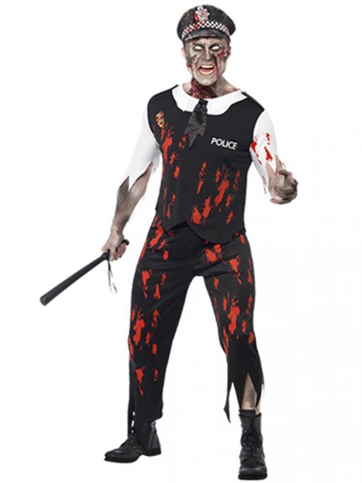 Zombie Policeman Adult Fancy Dress Costume