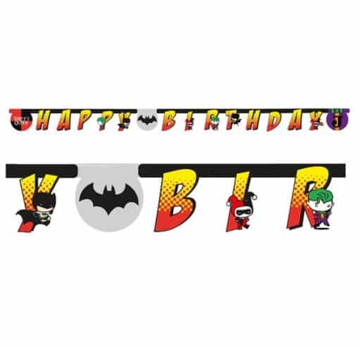 Batman Vs Joker Party Happy Birthday Banner