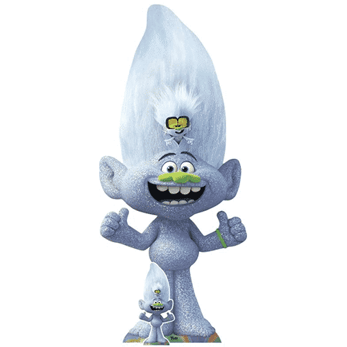 Trolls Guy Diamond World Tour Cardboard Cutout - Next Day Delivery