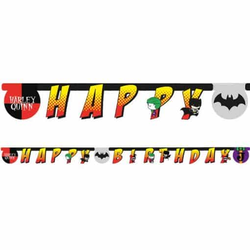 Batman & Joker Party Happy Birthday Banner