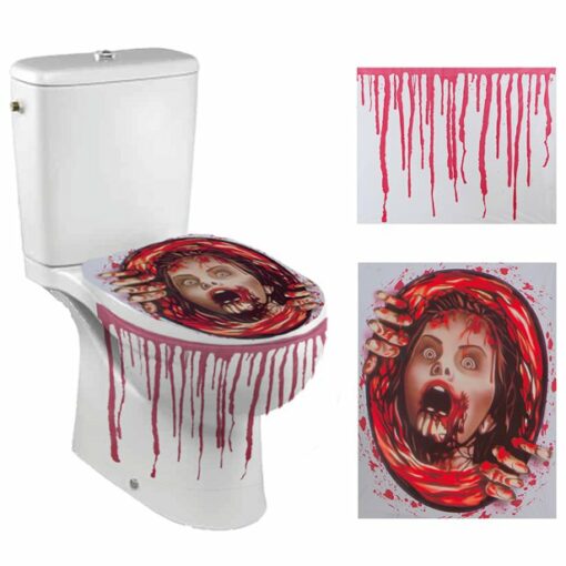 Halloween Bloody Zombie Toilet Sticker