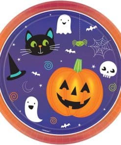 Halloween Friends Paper Plates