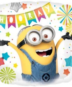 Minions Square Happy Birthday Foil Balloon