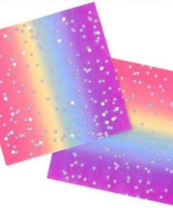 Rainbow Ombre Party Paper Napkins