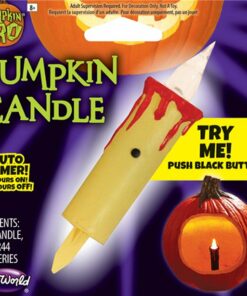 Pumpkin Flickering Candle