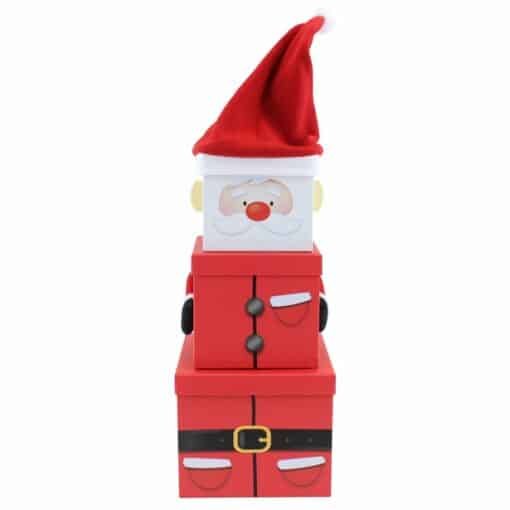 Santa Plush Extra Large Stacking Boxes - 52cm