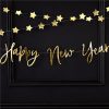 Happy New Year Gold Foil Banner