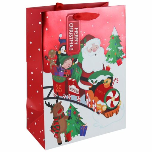 Santa Train Extra Large Gift Bag