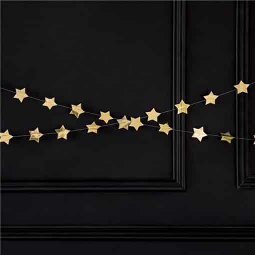 Gold Star Foil Garland