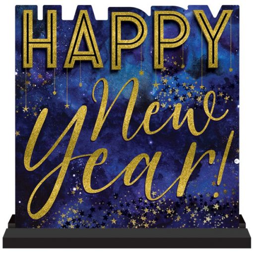 Happy New Year Wooden Sign