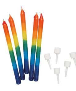 Rainbow Ombre Candles