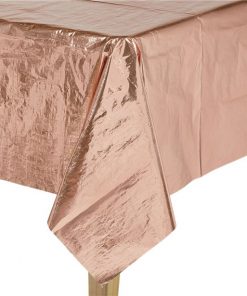 Rose Gold Metallic Paper Tablecover