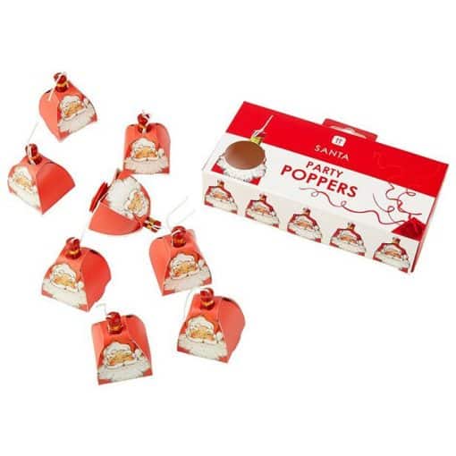 Father Christmas Santa Party Poppers