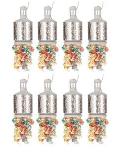 Silver Holographic Party Poppers