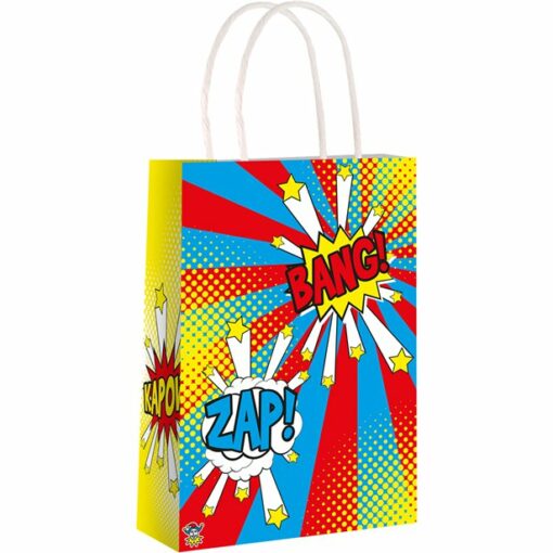 Comic Superhero Paper Bag