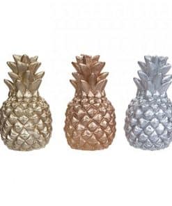 Metallic Pineapple Candle