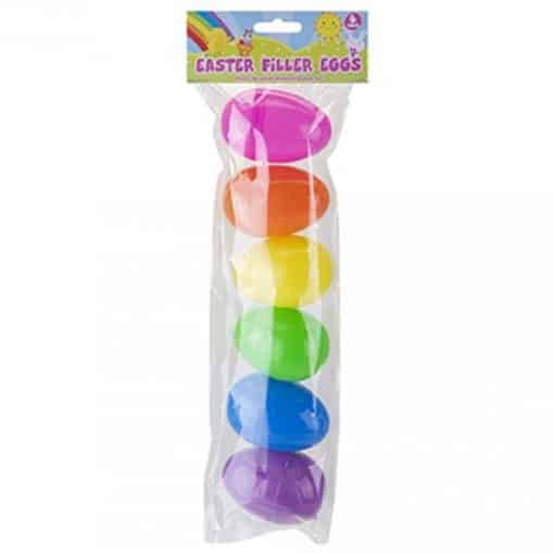 Easter Rainbow Fillable Plastic Eggs