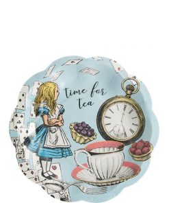 Alice in Wonderland Themed Truly Alice Party Paper Plates