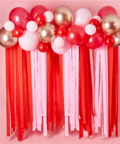 Valentine's Balloon & Streamer Backdrop