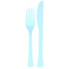 Baby Blue Reusable Plastic Cutlery Set