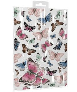 Butterfly Themed 2 Sheets of Wrapping Paper & Tags