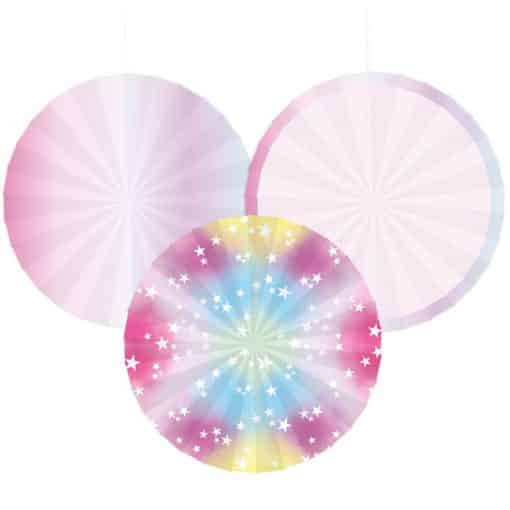 Fairy Princess Party Hanging Fan Decorations