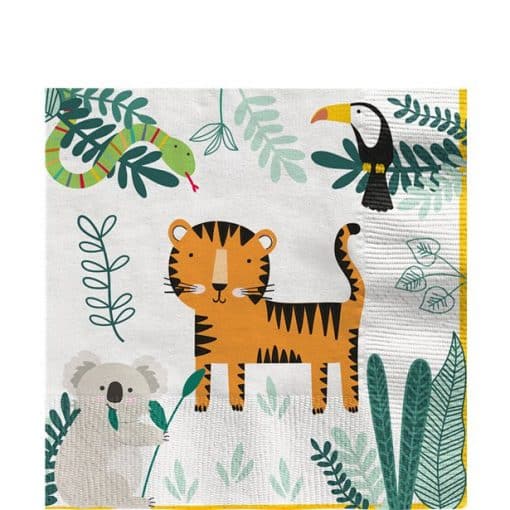 Get Wild Safari Party Lunch Napkins