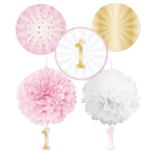 1st Birthday Pink Decorating Kit