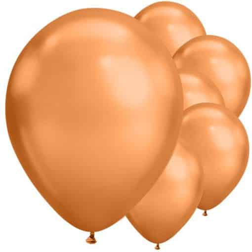 Copper Chrome Latex Balloons