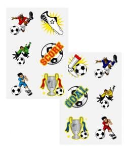 Football Temporary Tattoos Sheet