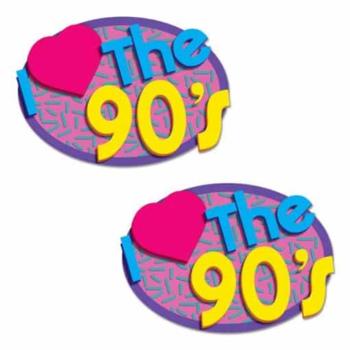 I Love The 90's Cutouts