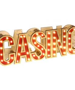 LED MDF Casino Sign