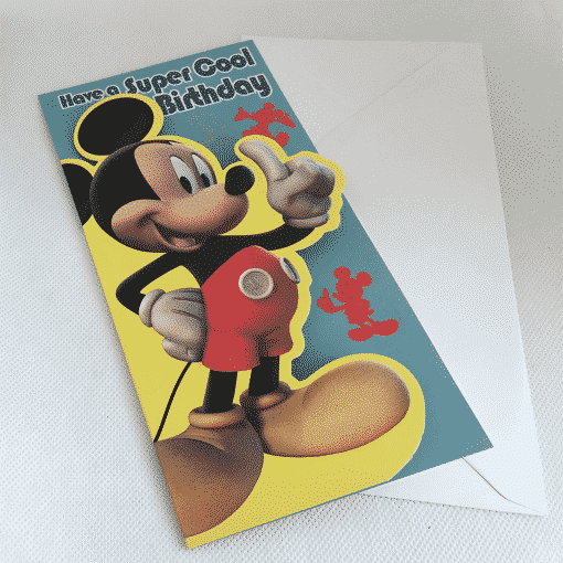 Mickey Mouse Birthday Card