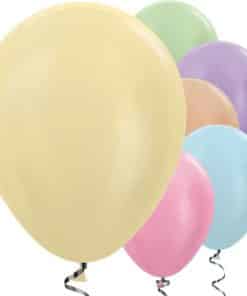 Multi-Coloured Satin Latex Balloons