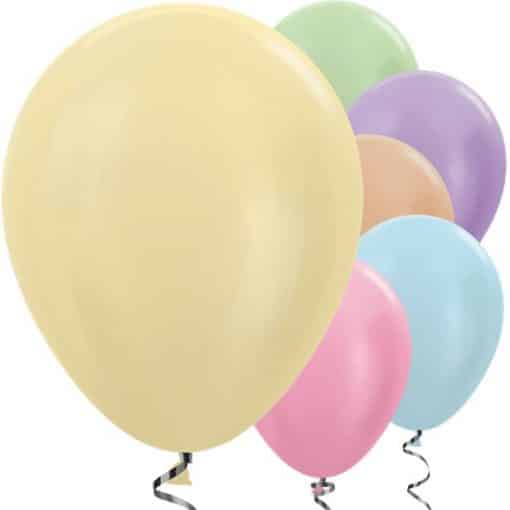 Multi-Coloured Satin Latex Balloons