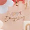 Pastel And Gold Happy Everything Party Bunting