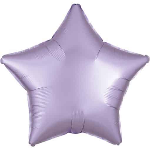 Pastel Lilac Star Satin Luxe Balloon