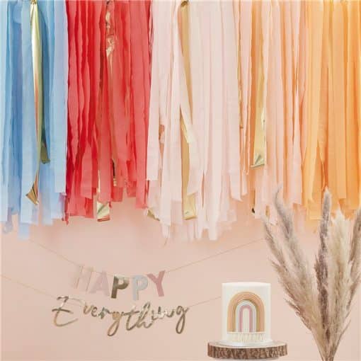 Pastel Rainbow Ceiling Steamer Decoration