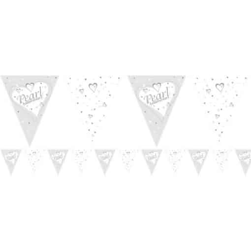 Pearl Anniversary Flag Bunting