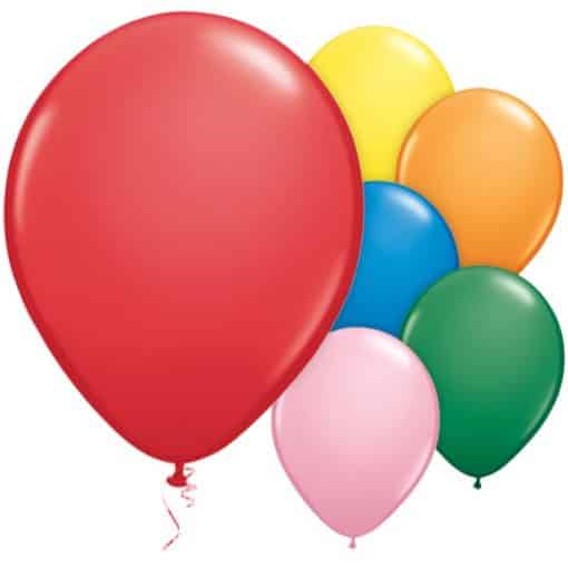 Assorted Colours Latex Balloons