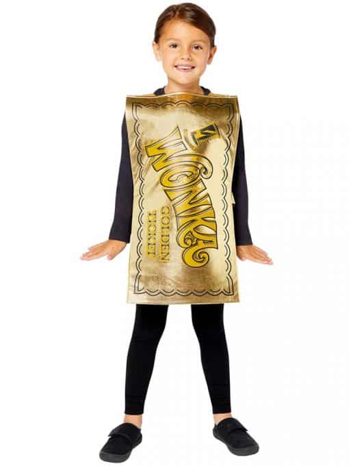 Willy Wonka Golden Ticket Dressing Up Costume