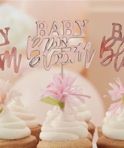 Baby In Bloom Cupcake Toppers